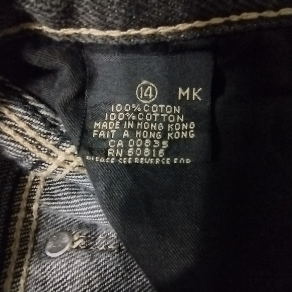 Vintage Gloria Vanderbilt High Rise Vintage 70's Black Gold Stitching Mom Jeans - Picture 15 of 15